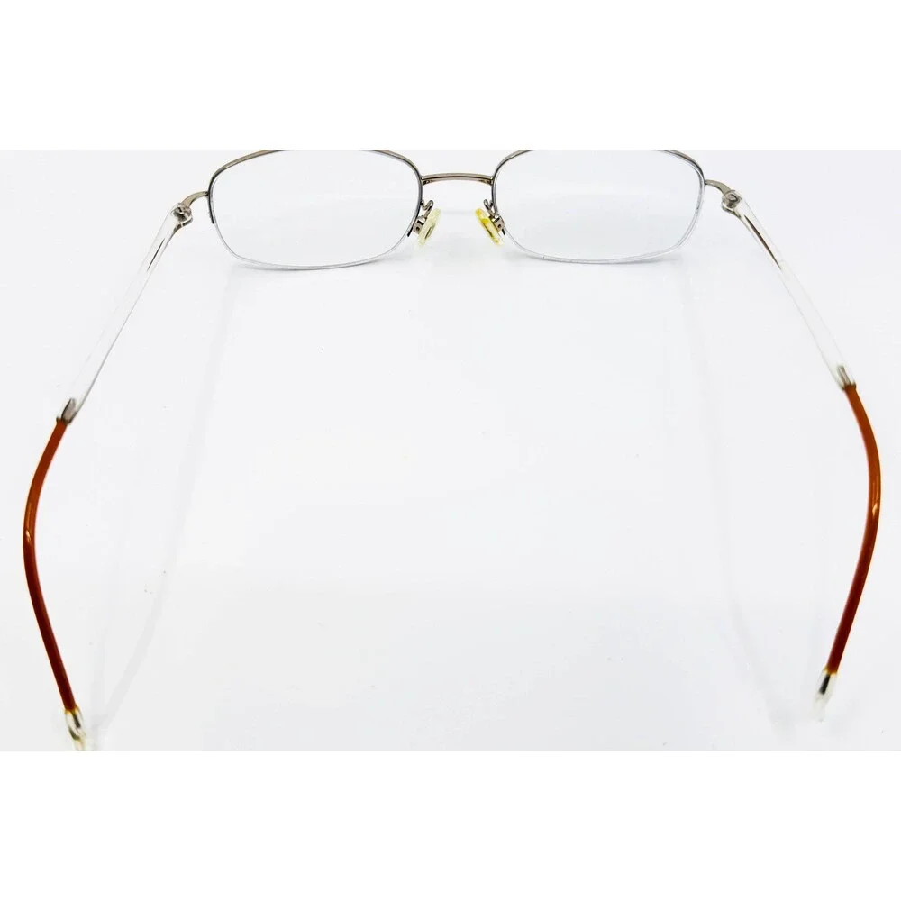 Unbranded Eyeglasses Frames Mens Silver Half Rim Rectangle 44550 Small